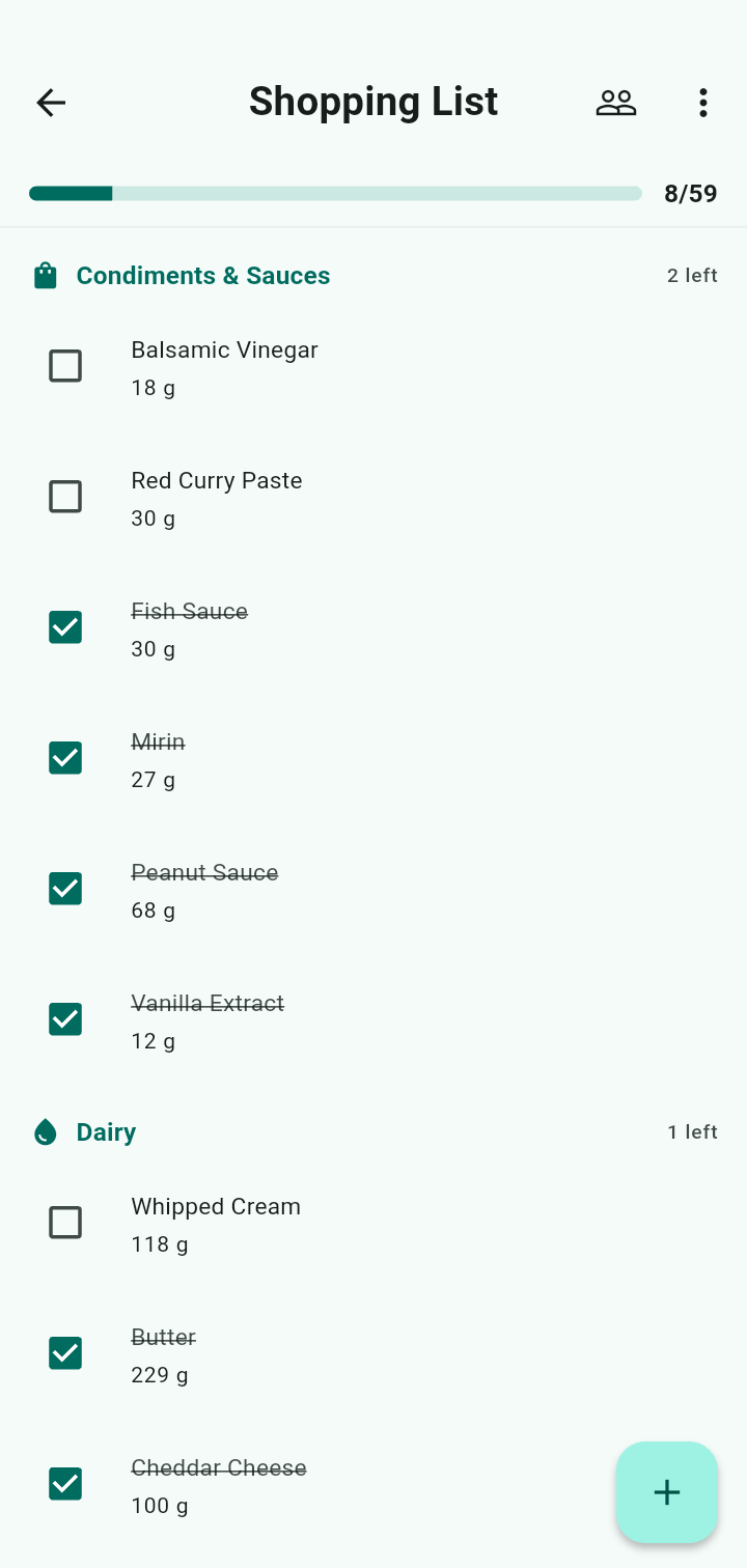 Shopping List